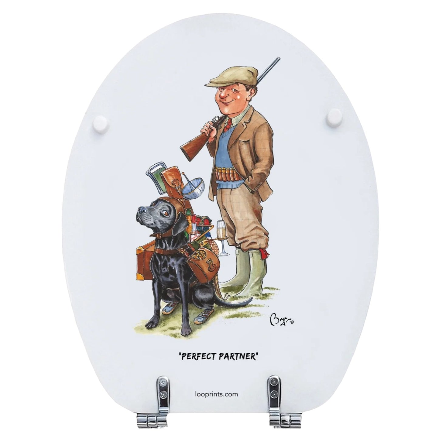 Loo Prints Bryn Parry Team Work Toilet Seat