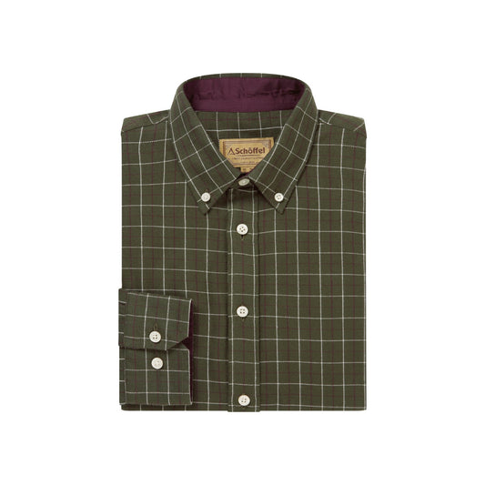 Schoffel Aldeburgh Tailored Shirt Woodland/Wine