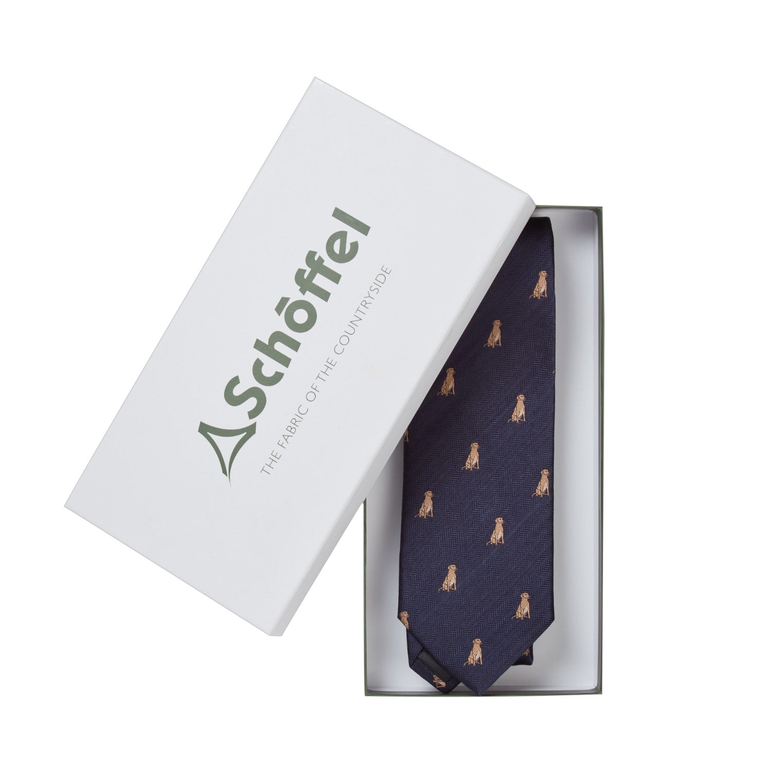 Schoffel Ashford Silk Tie (Boxed) Labrador