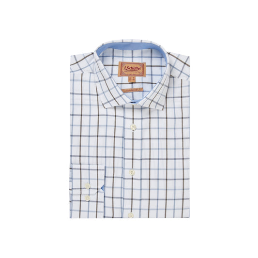 Schoffel Baconsthorpe Tailored Shirt Mountain Blue