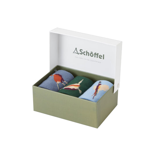Schoffel Bamboo Sock (Box of 3) Pheasant Mix