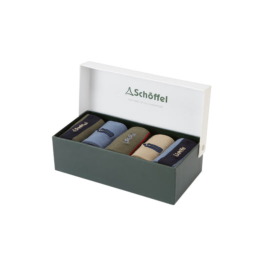 Schoffel Bamboo Sock (Box of 5) Oakham Mix