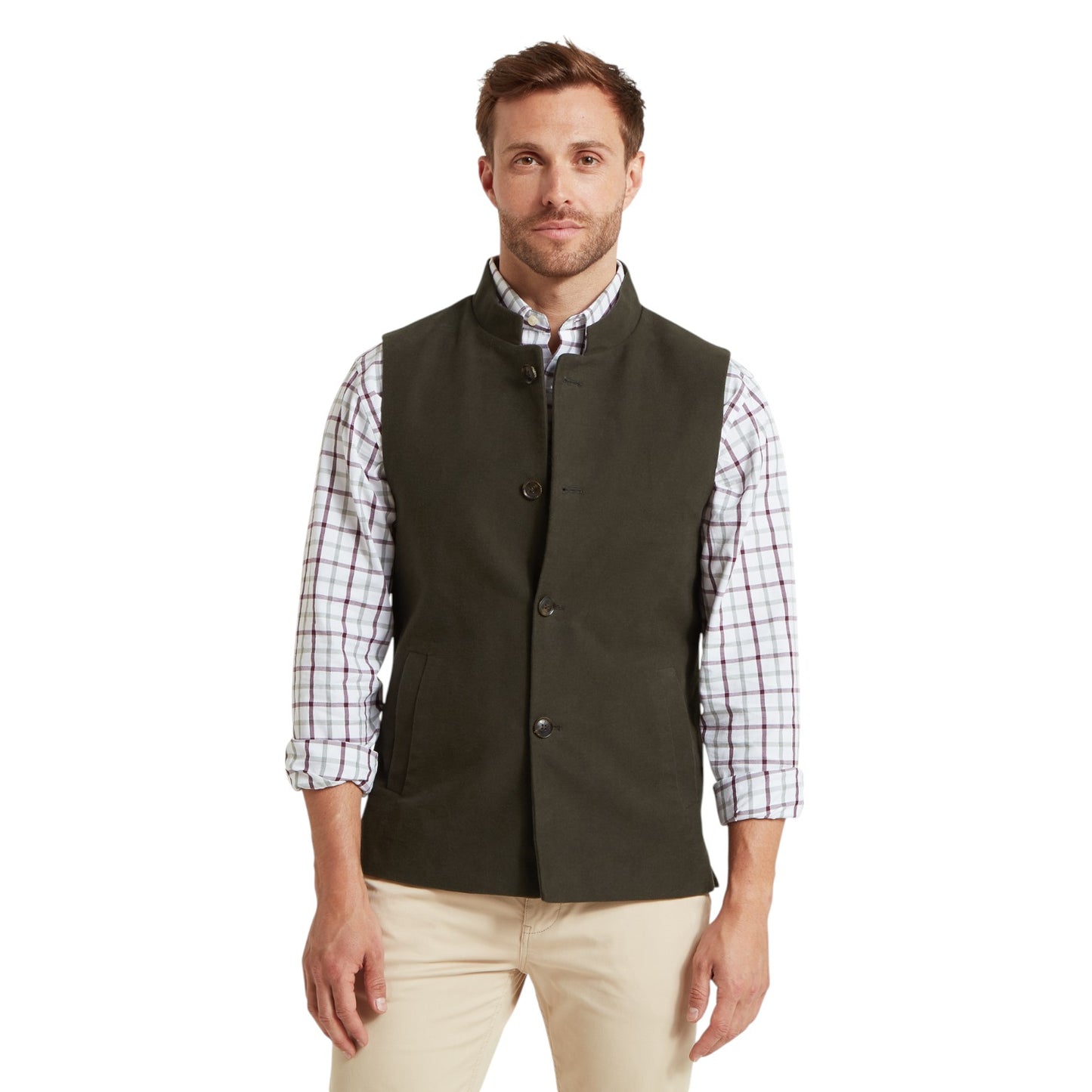 Schoffel Barnsdale Nehru Waistcoat - Forest