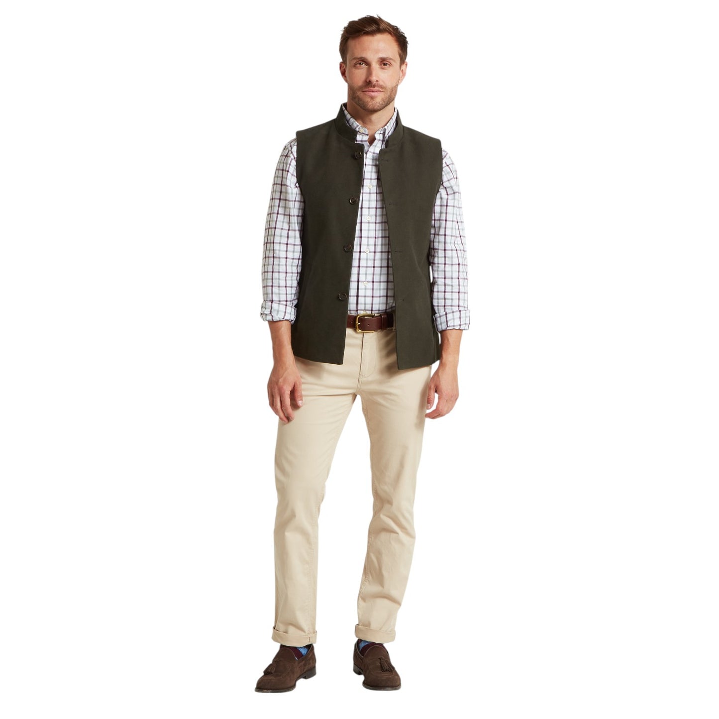 Schoffel Barnsdale Nehru Waistcoat - Forest