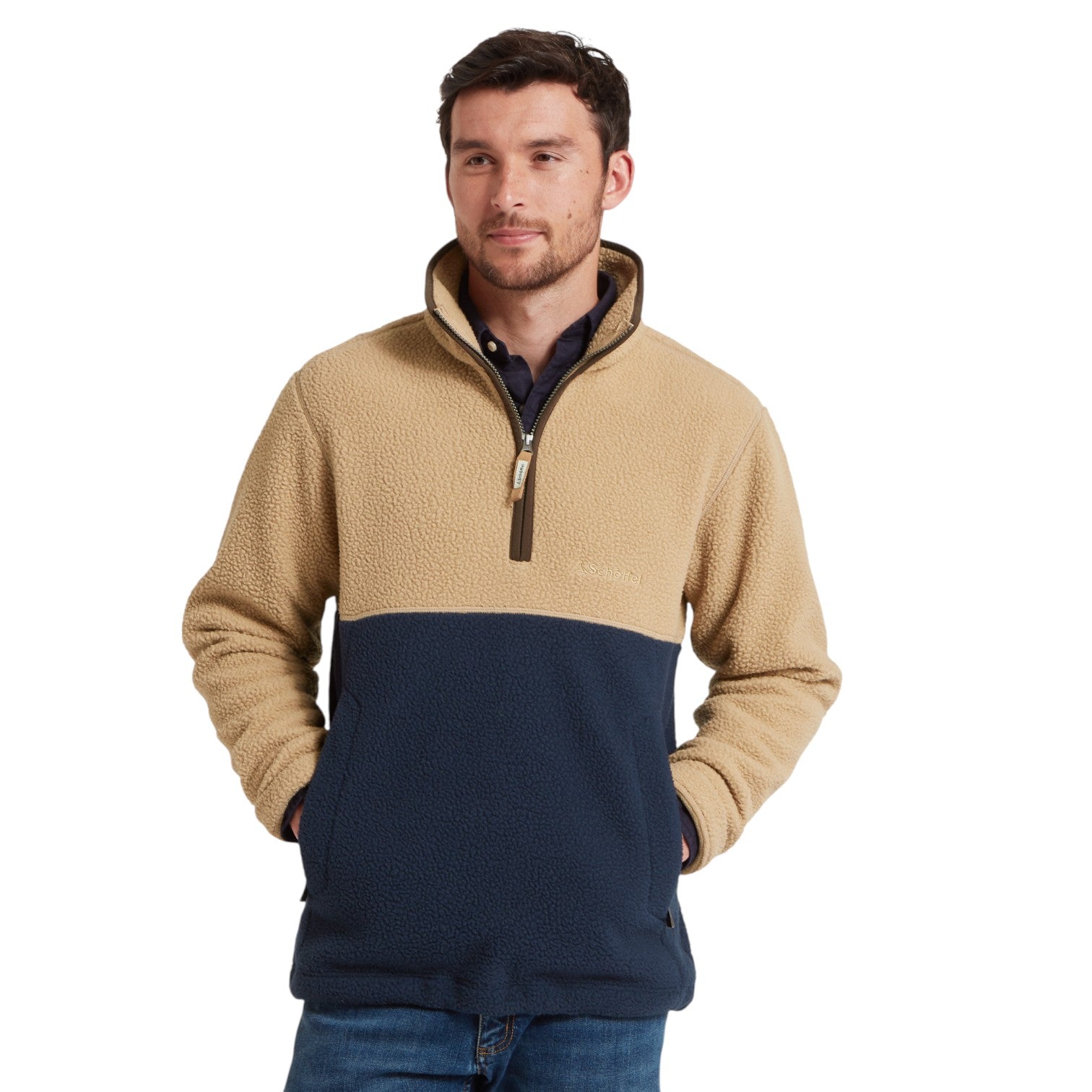 Schoffel Berkeley Retro Fleece True Navy/Tan