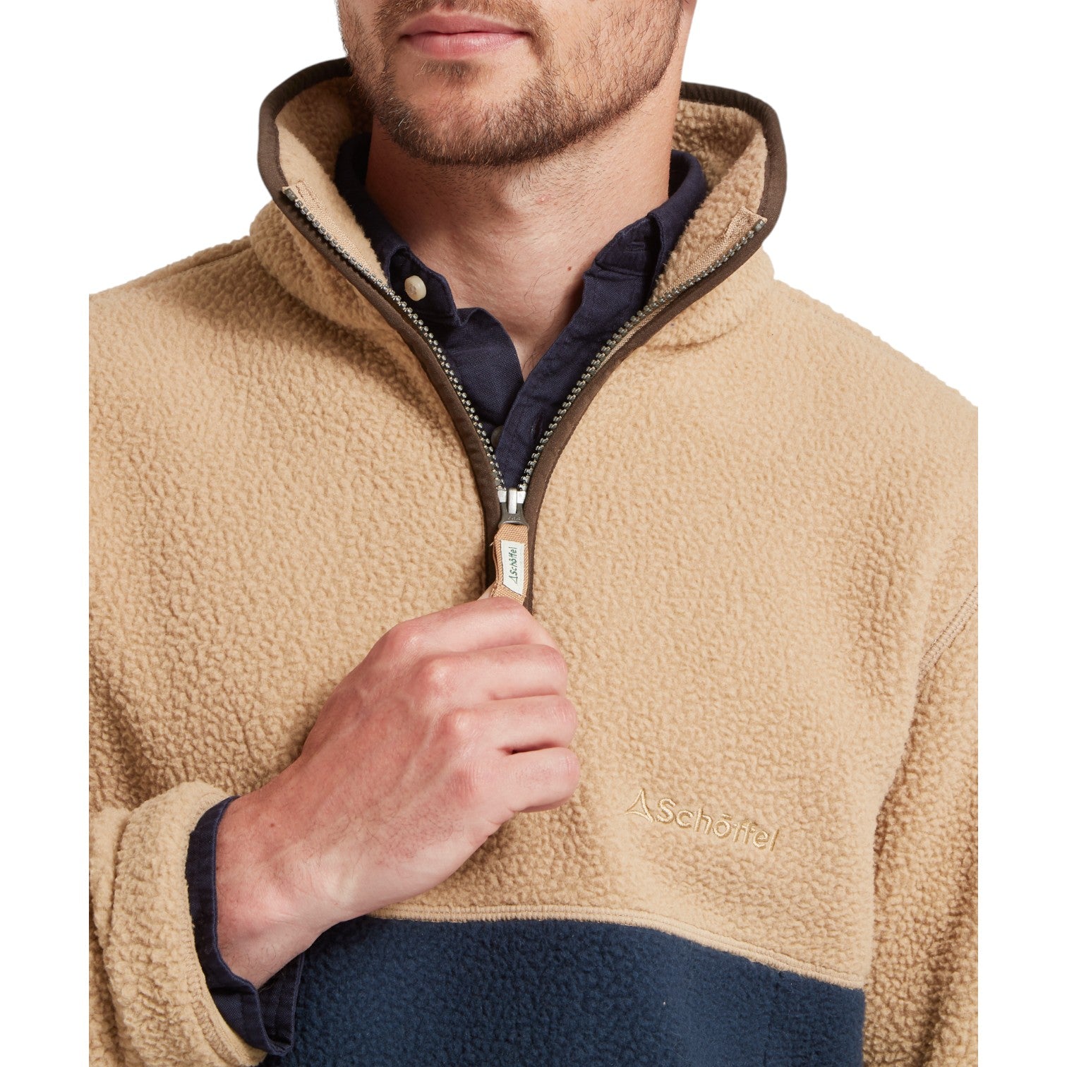 Schoffel Berkeley Retro Fleece True Navy/Tan