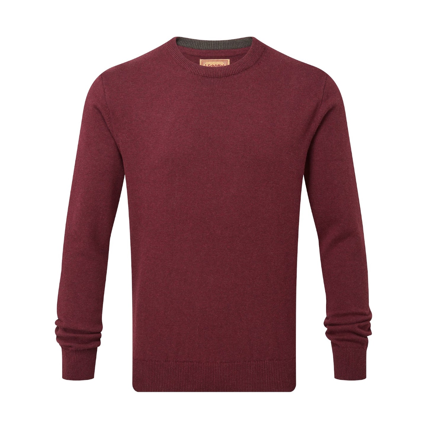 Maroon sweater on a white background