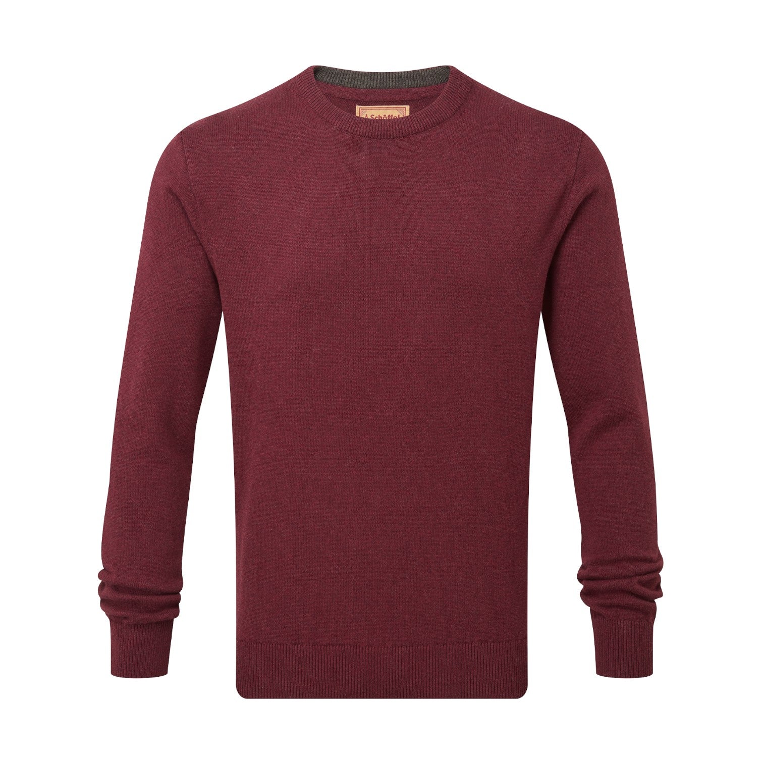 Maroon sweater on a white background