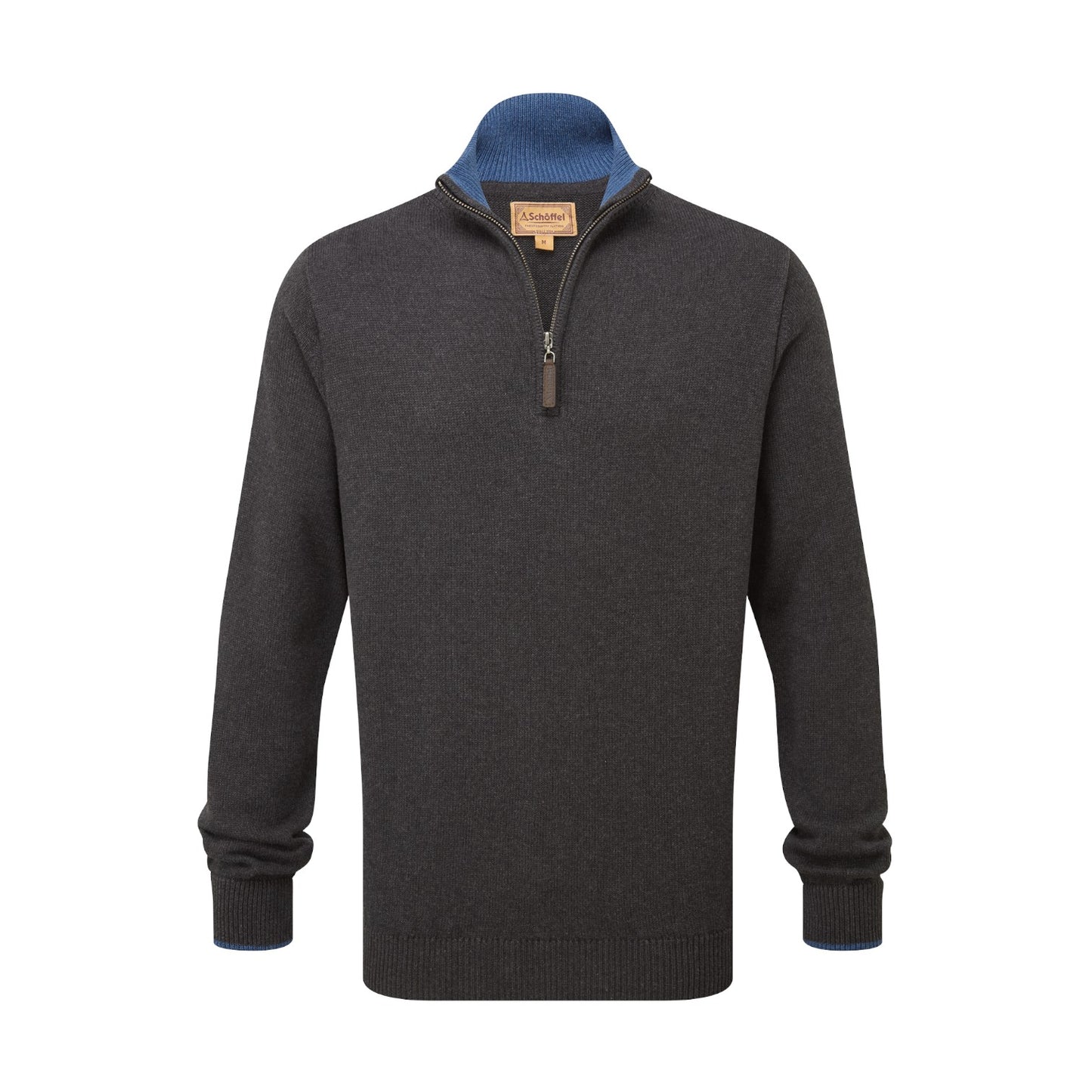 Schoffel Castlebay 1/4 Zip Jumper Charcoal