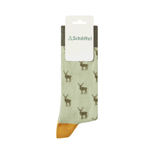 Schoffel Single Cotton Sock Woodland Stag