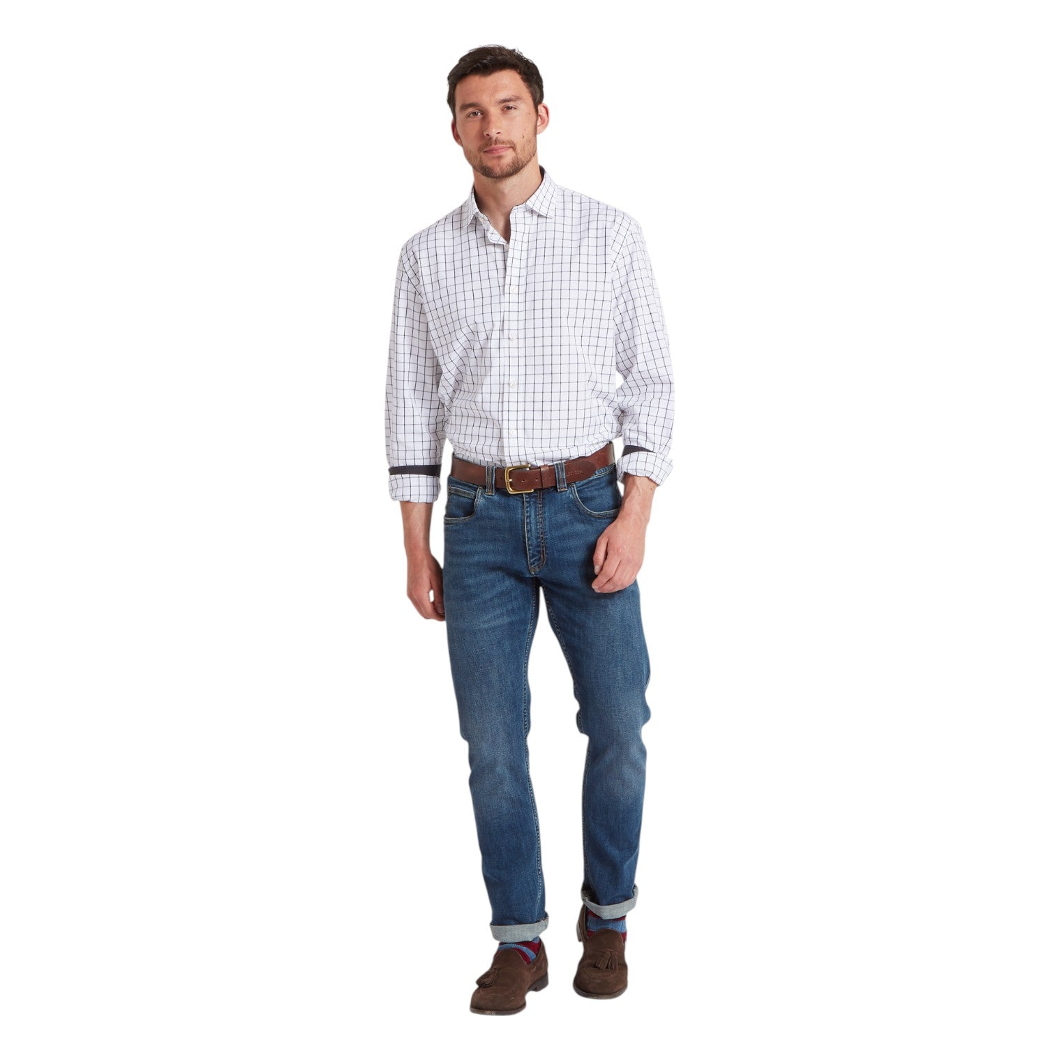 Schoffel Halesworth Tailored Shirt - Blue Check
