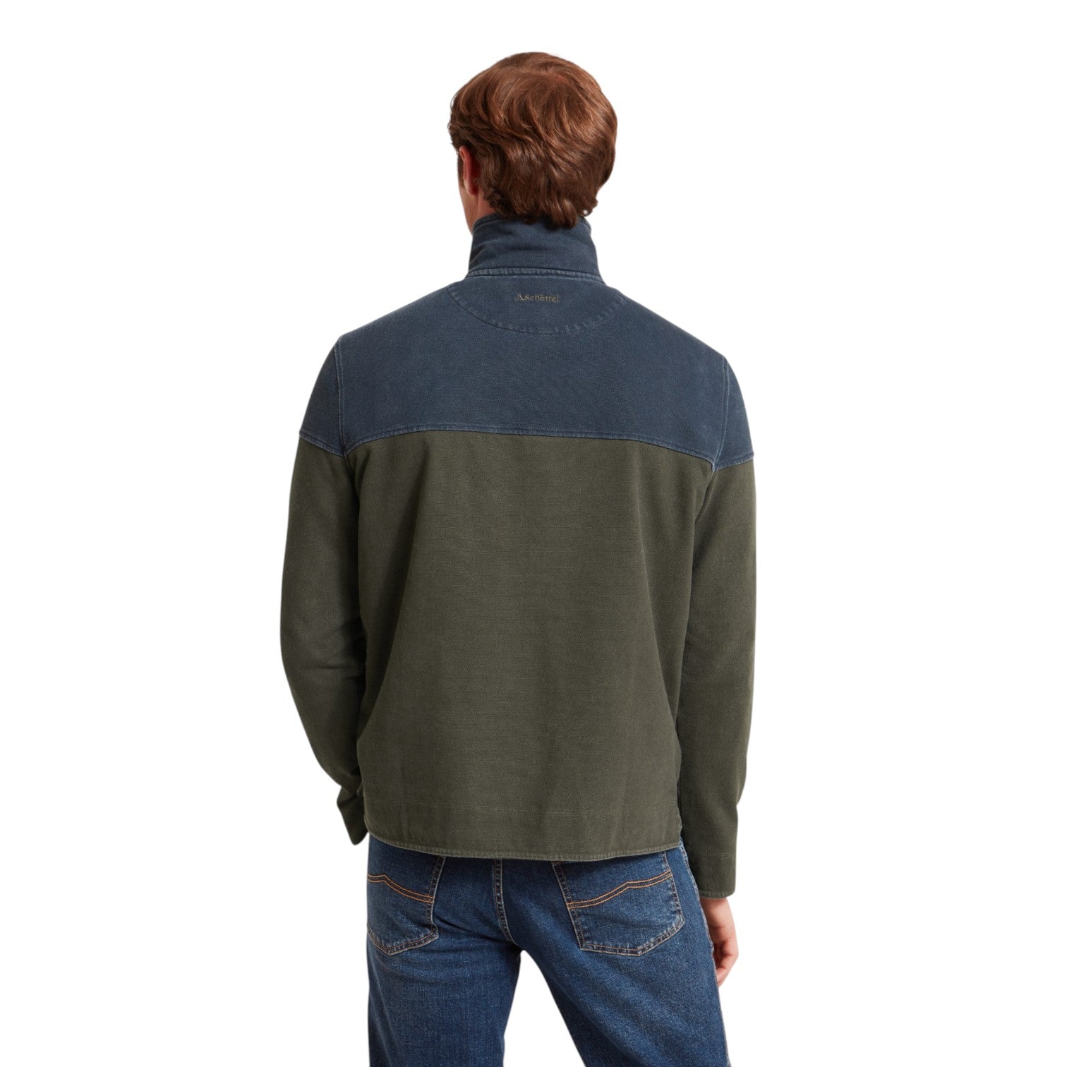 Schoffel Helford Heritage Sweatshirt Peat Green Ptarmingan