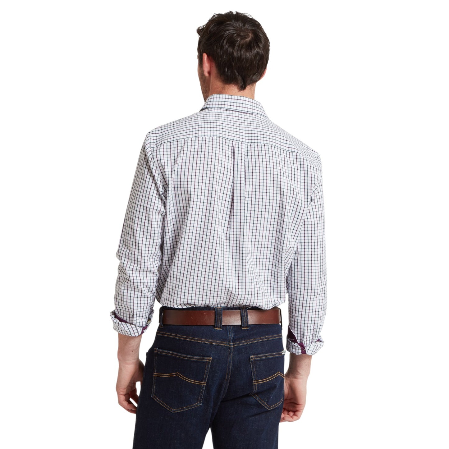 Schoffel Milton Tailored Shirt - Plum/Botanical Green