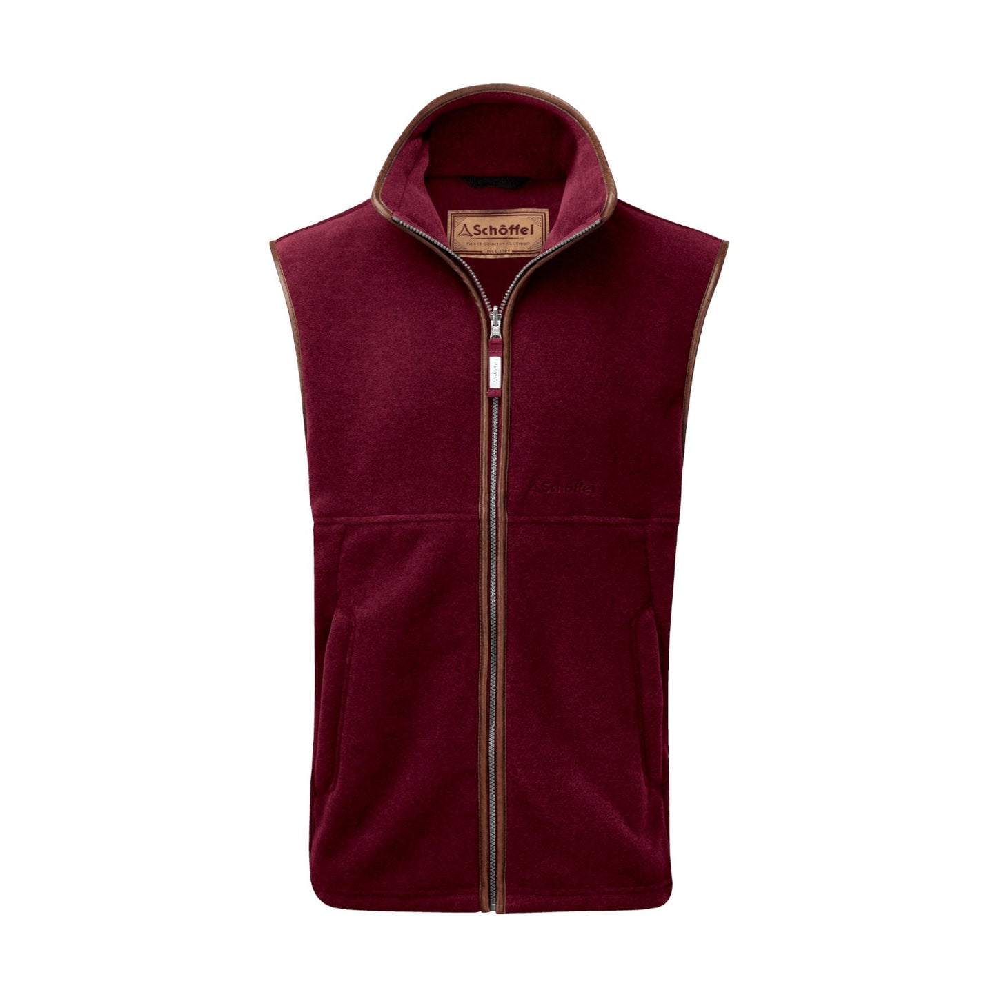 Schoffel Oakham Fleece Gilet Claret