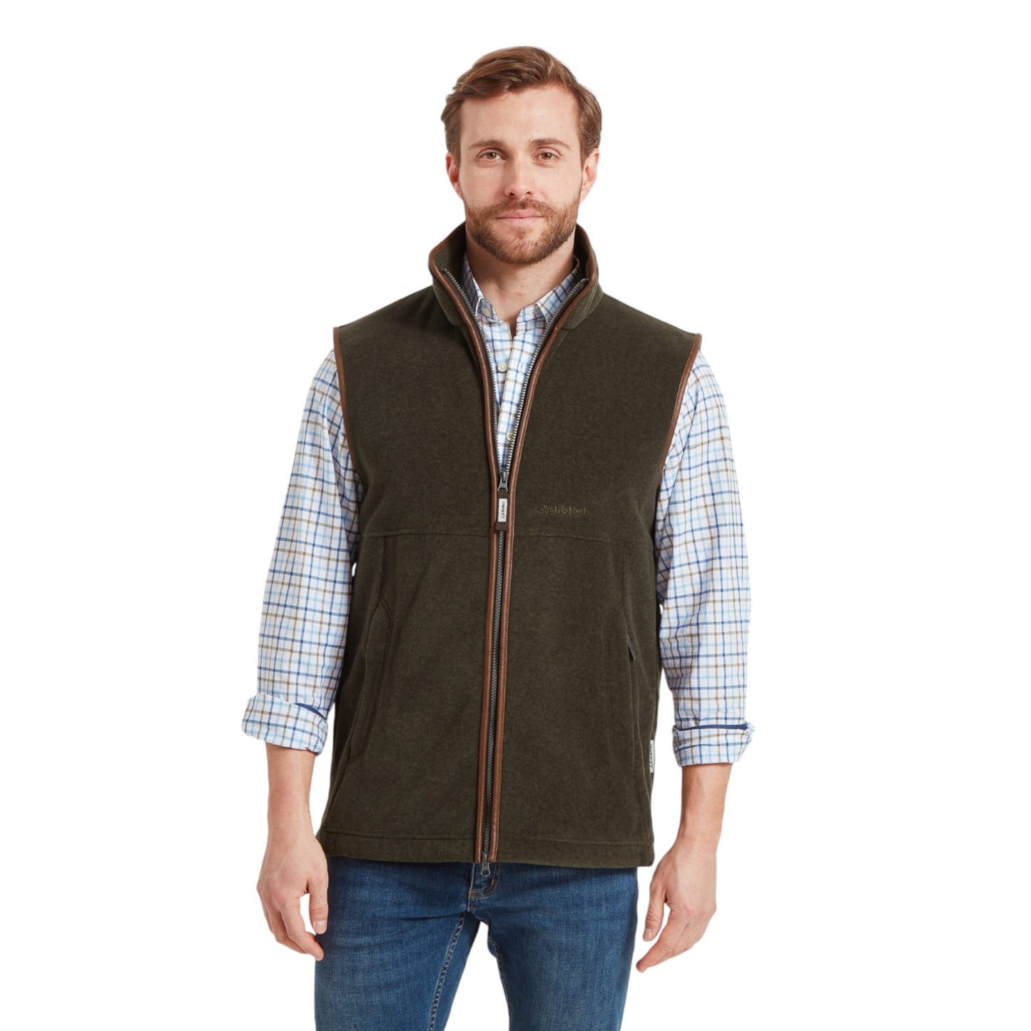 Schoffel Oakham Fleece Gilet Dark Olive