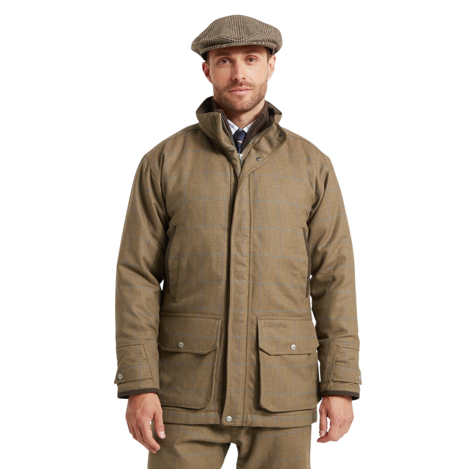 Schoffel Ptarmigan Tweed Classic Coat Corry Tweed