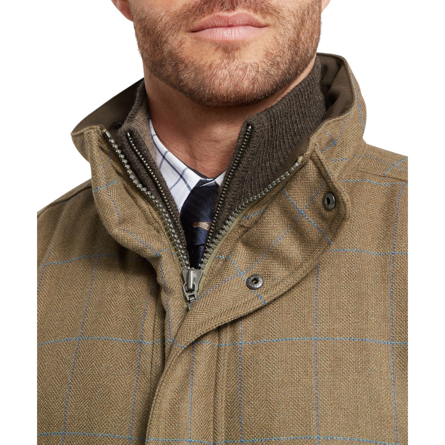 Schoffel Ptarmigan Tweed Classic Coat Corry Tweed