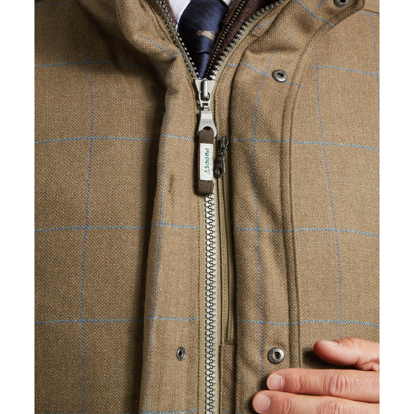 Schoffel Ptarmigan Tweed Classic Coat Corry Tweed