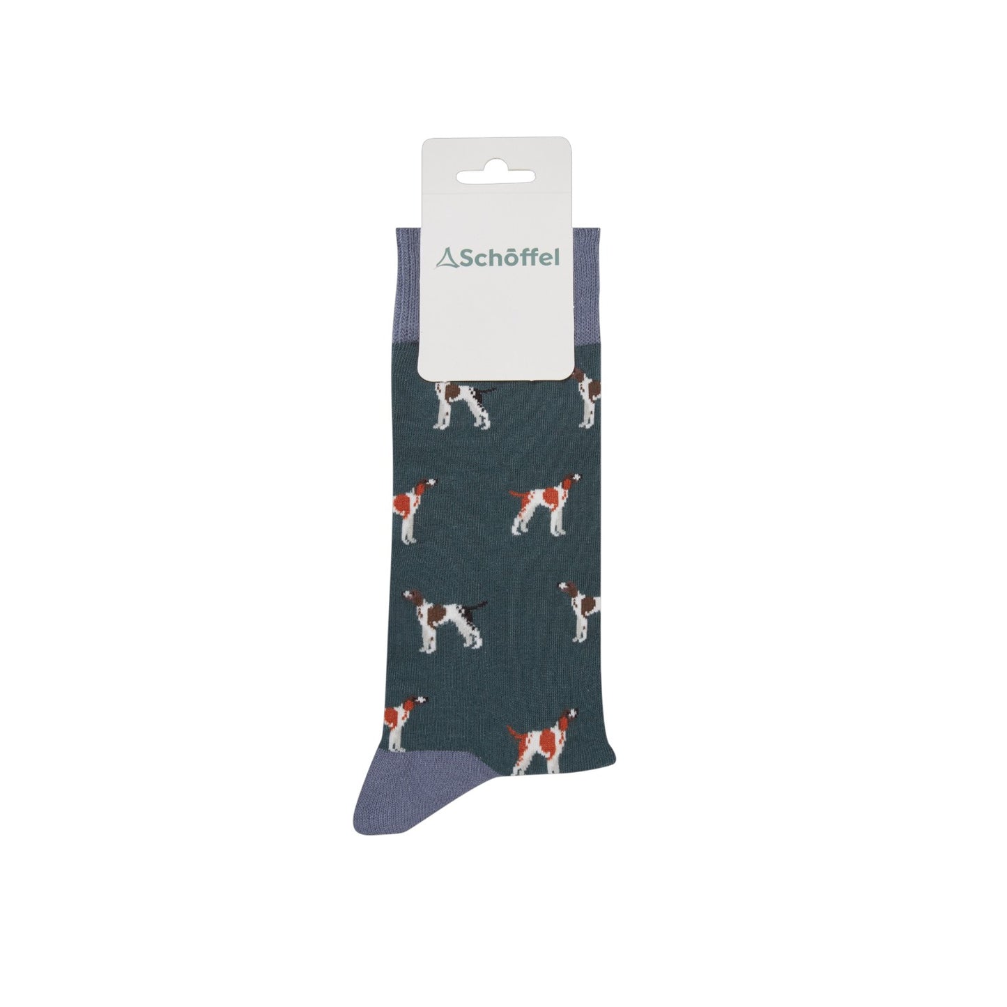 Schoffel Single Cotton Sock Green Pointer