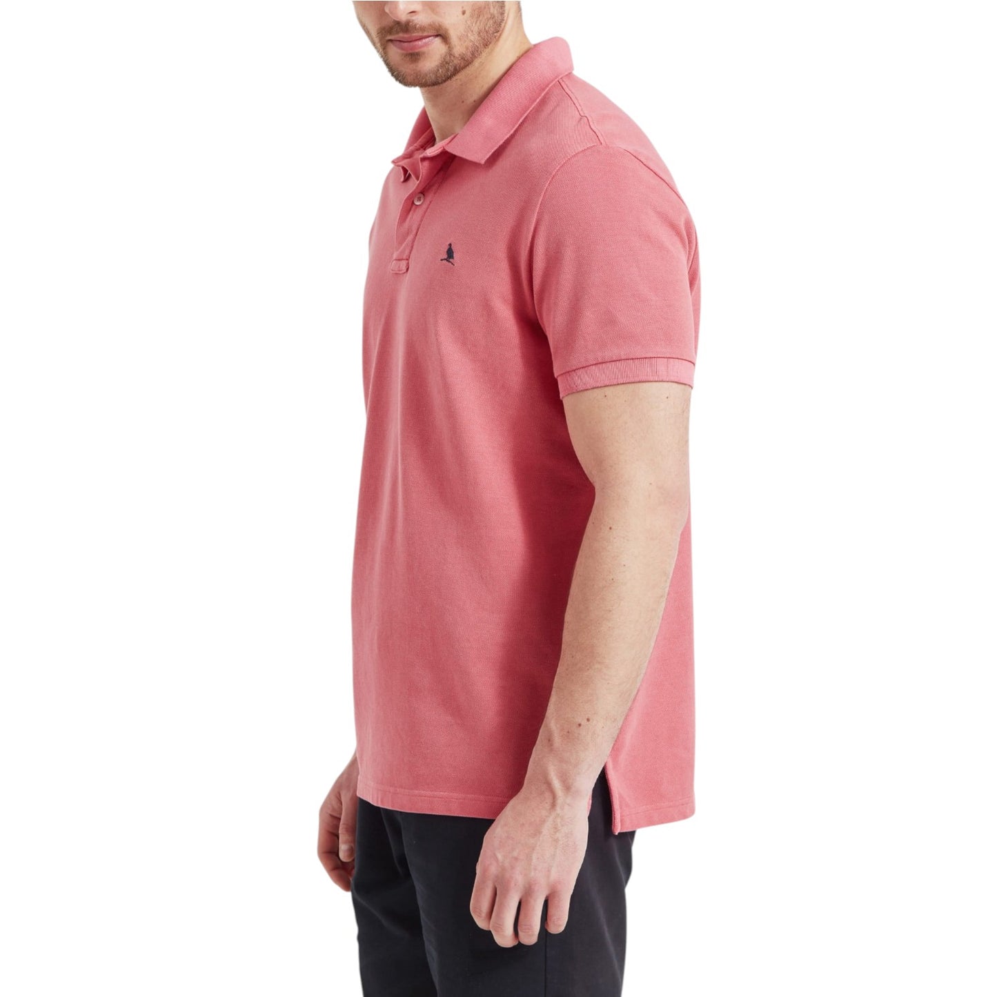 Schoffel St Ives Garment Dyed Polo Shirt Coral