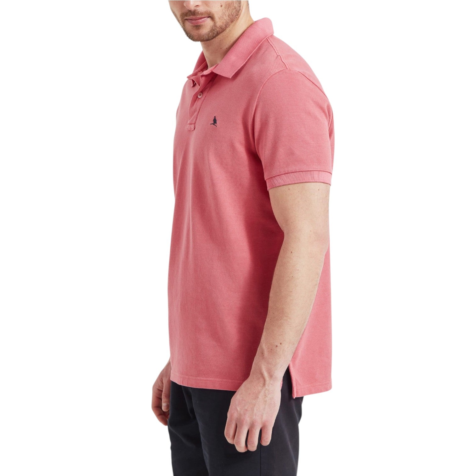 Schoffel St Ives Garment Dyed Polo Shirt Coral