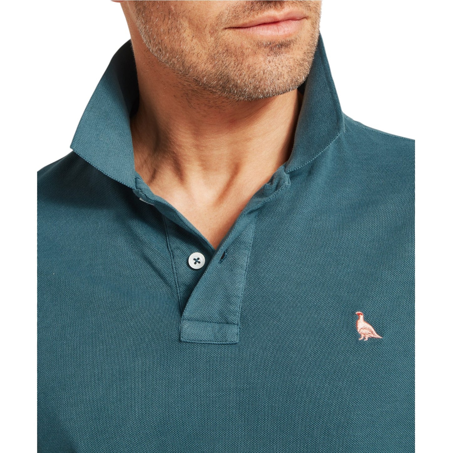 Schoffel St Ives Garment Dyed Polo Shirt Deep Ocean Blue