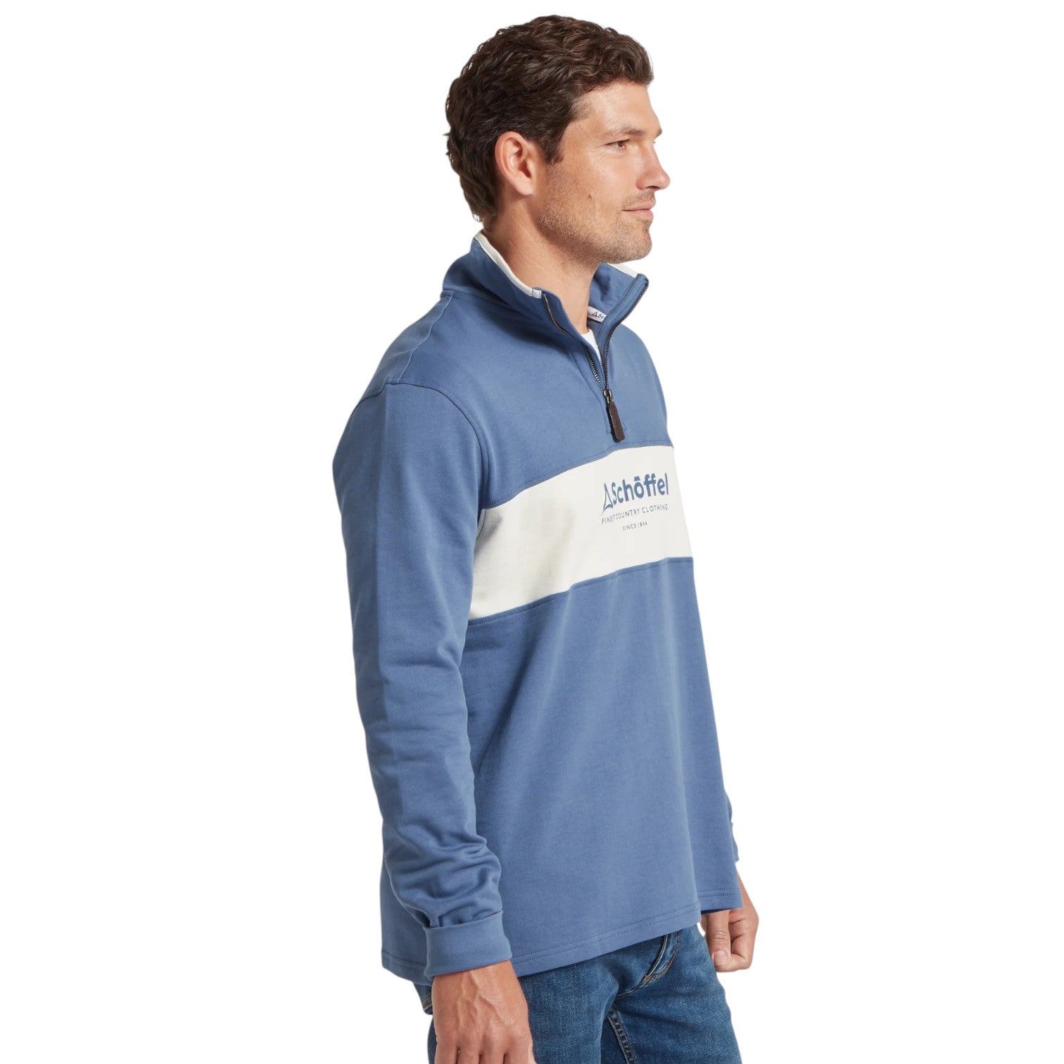 Schoffel Trencom 1/4 Zip Vintage Indigo/Stone