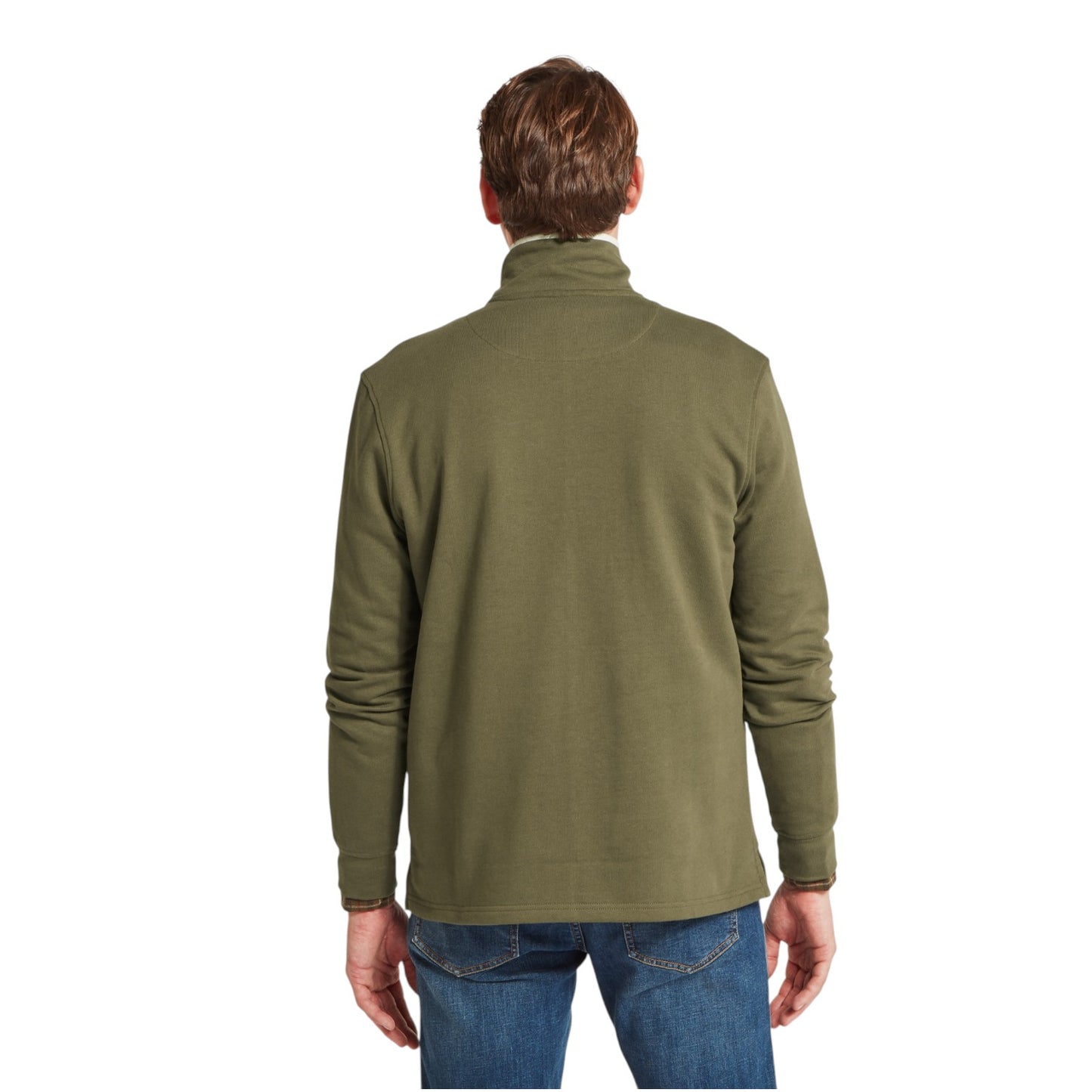 Schoffel Trencrom 1/4 Zip Dark Khaki Green
