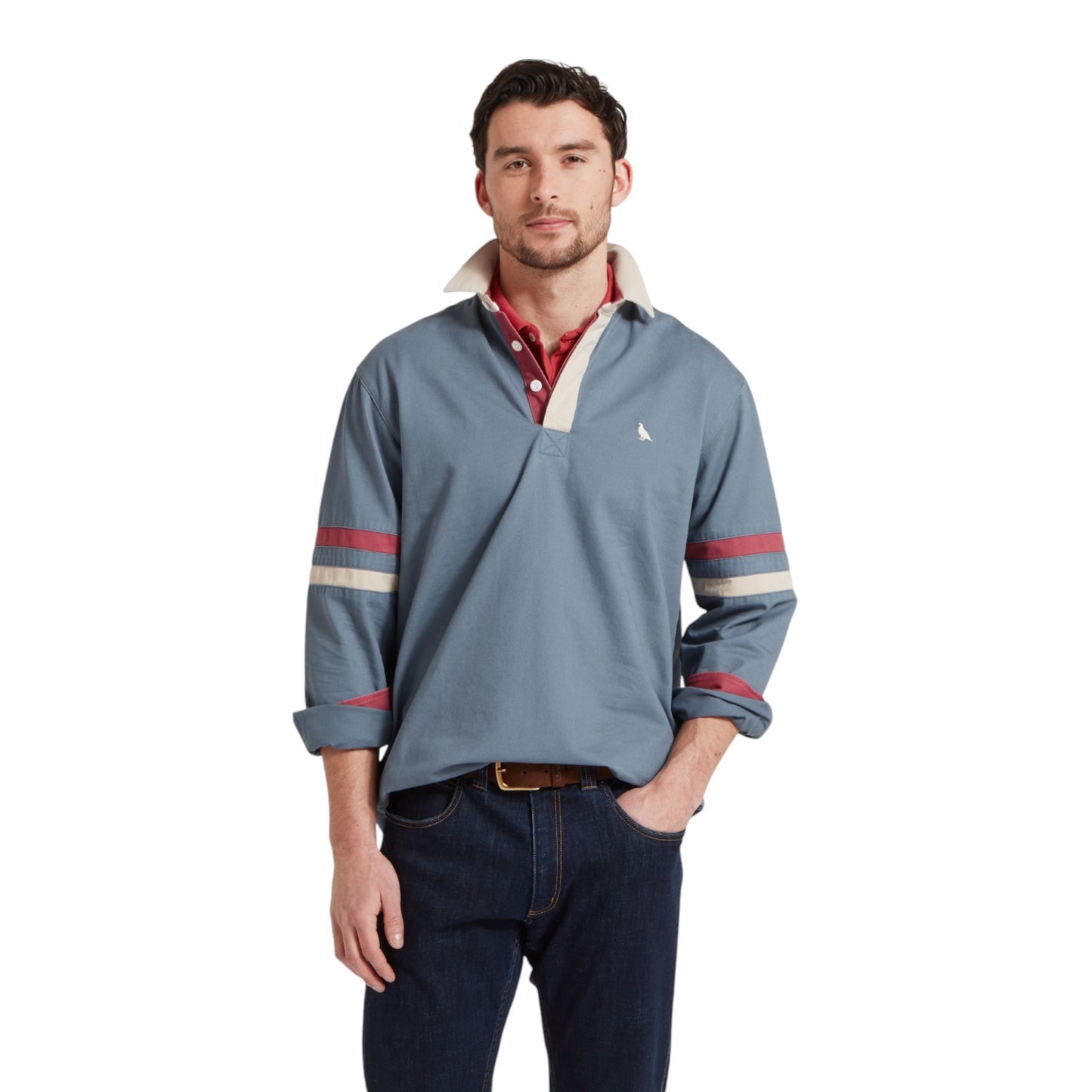 Schoffel Truro Deck Shirt Dark Pigeon Blue