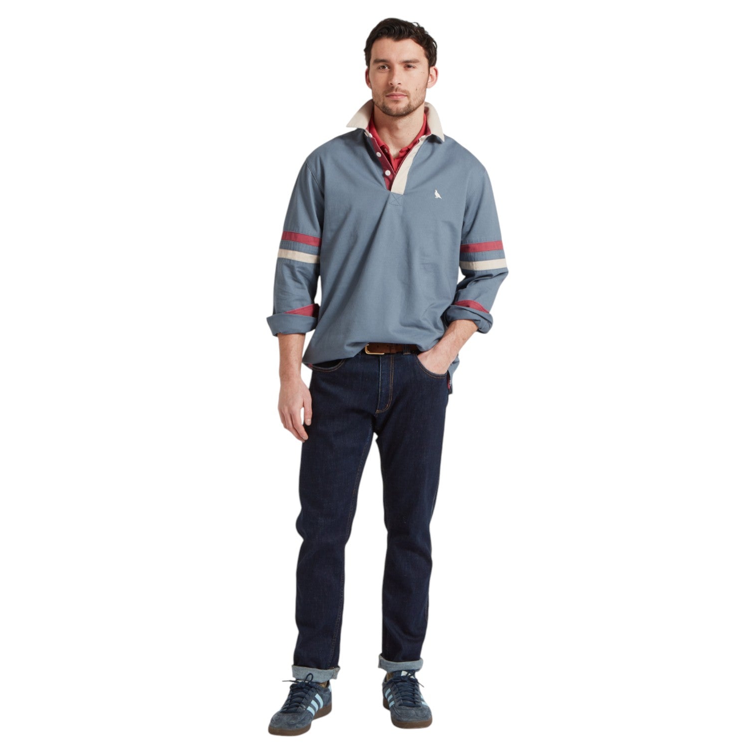 Schoffel Truro Deck Shirt Dark Pigeon Blue