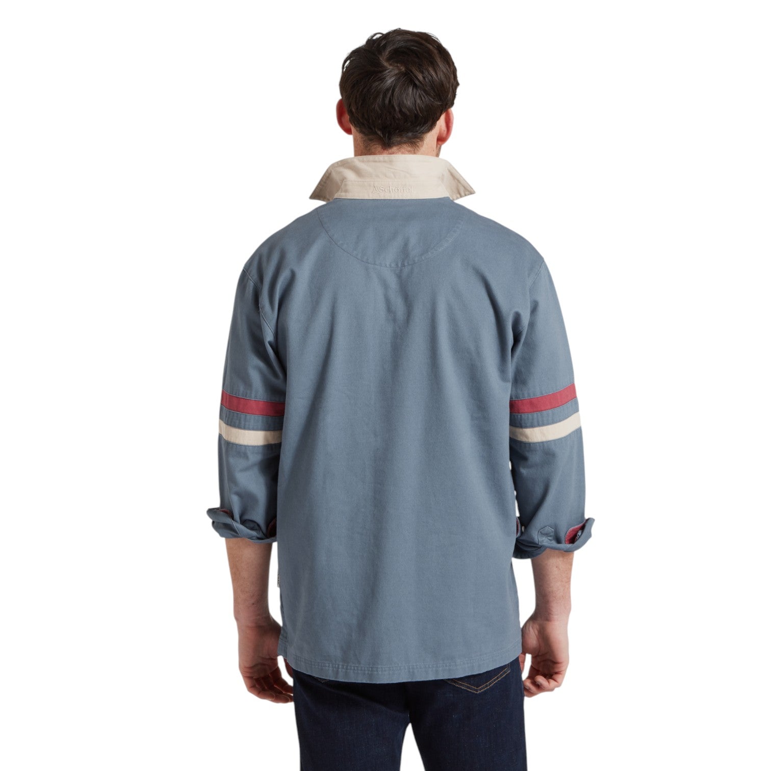 Schoffel Truro Deck Shirt Dark Pigeon Blue