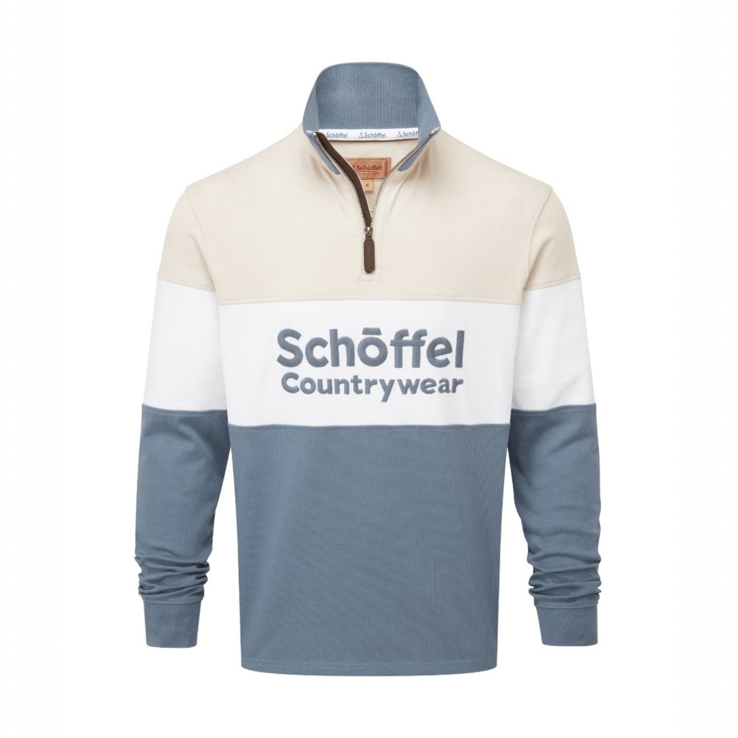 Schoffel Exeter Heritage 1/4 Zip Stone
