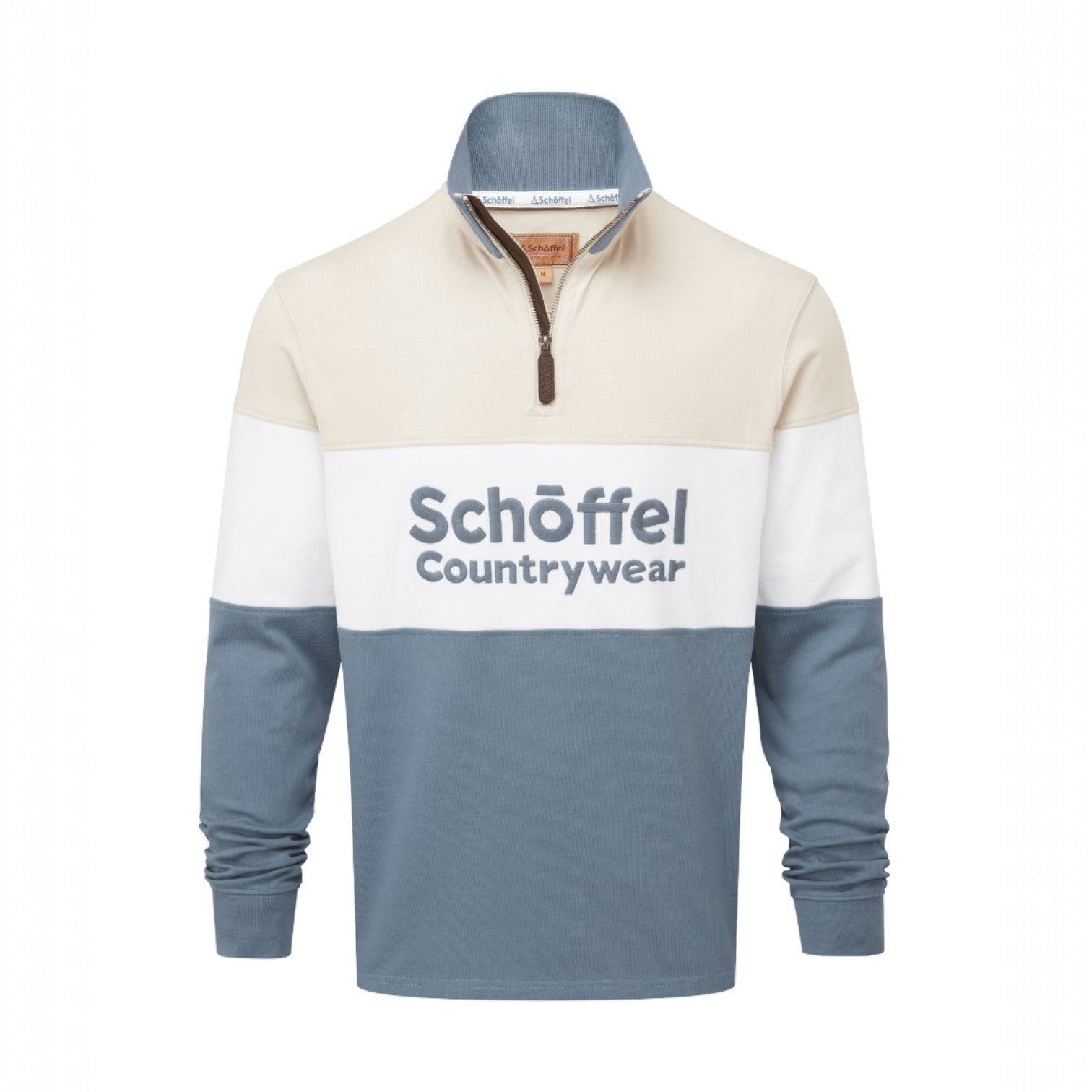 Schoffel Exeter Heritage 1/4 Zip Stone