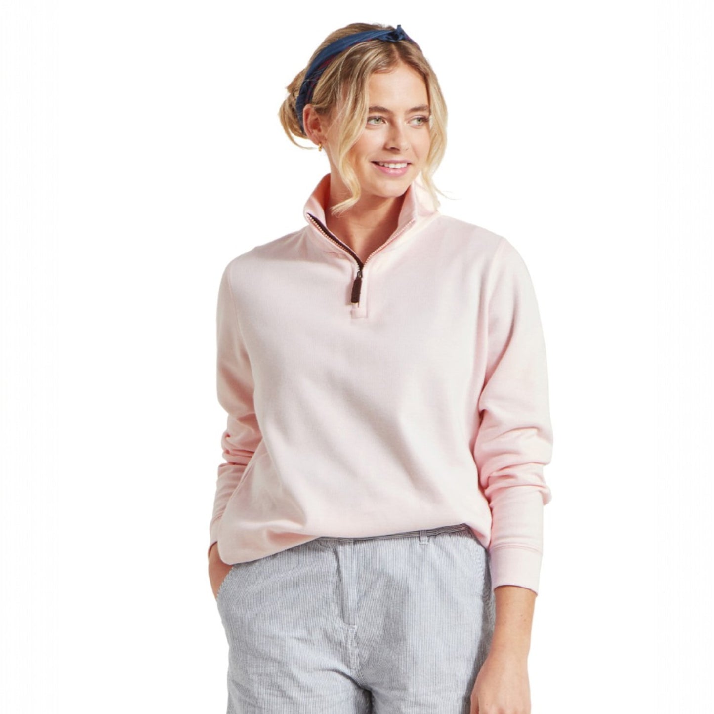 Schoffel Appletree Bay 1/4 Zip Pale Pink