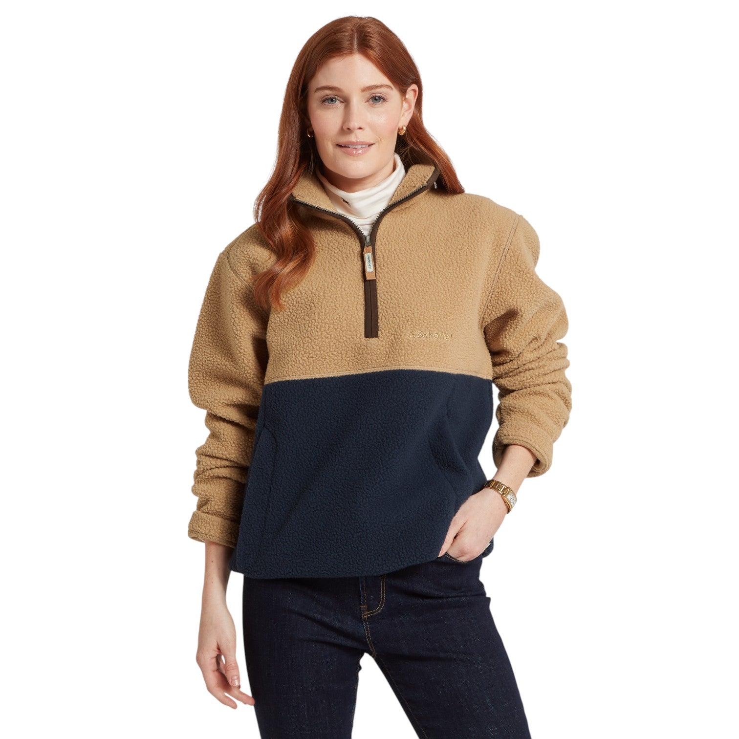 Schoffel Berkeley Retro Fleece True Navy/Tan