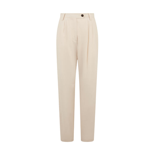 Beige pants on a white background
