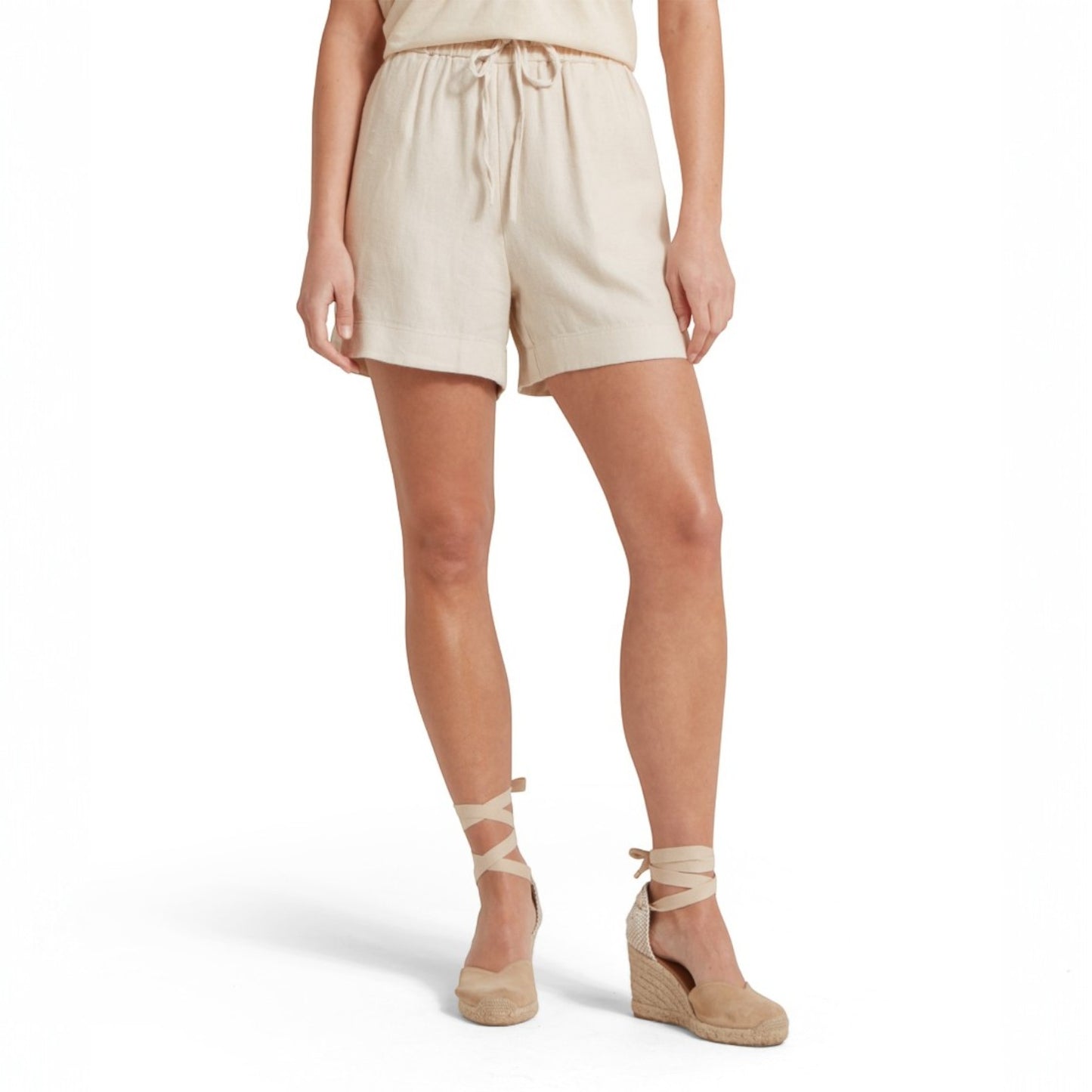 Schoffel Daphne Linen Shorts Oat