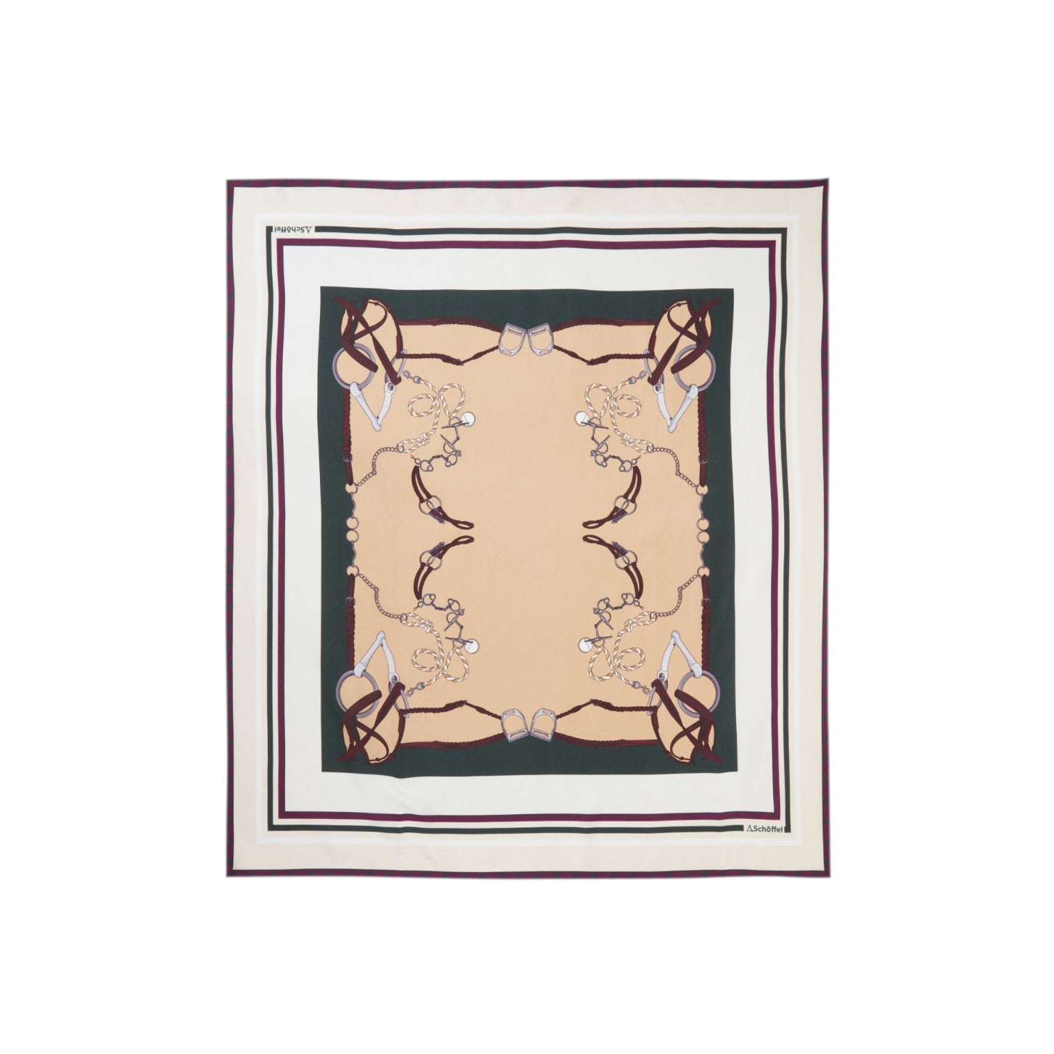 Schoffel Hathersage Silk Scarf Bridle Print