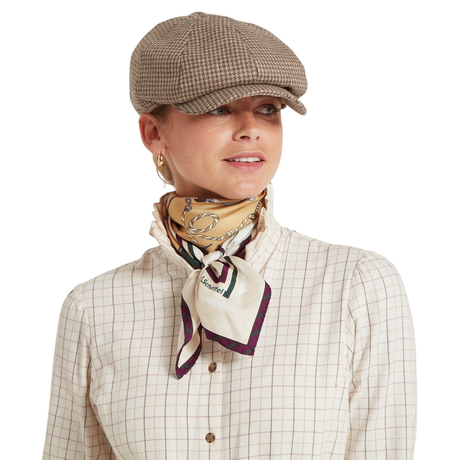 Schoffel Hathersage Silk Scarf Bridle Print