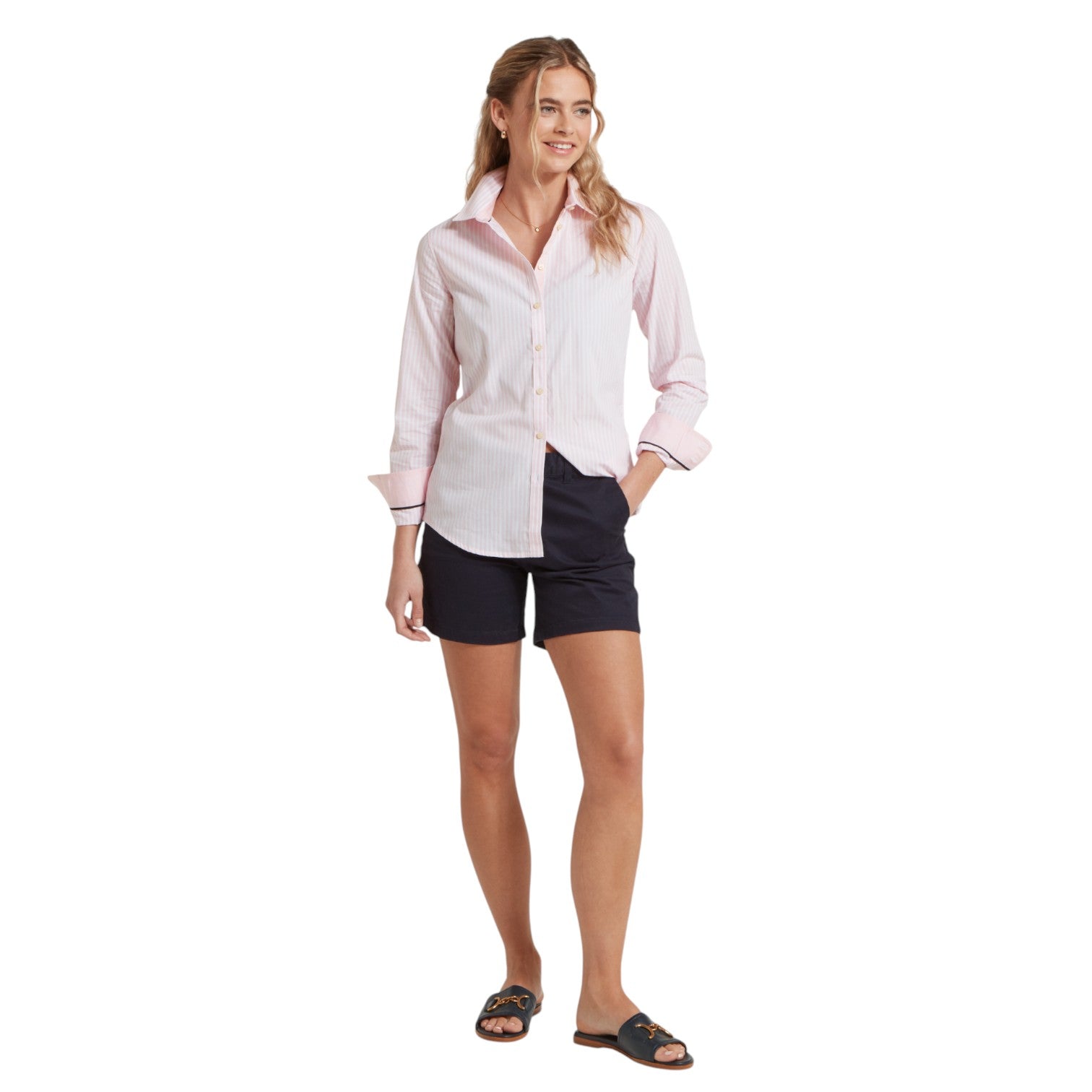 Schoffel Holme Striped Shirt Mauve Blush