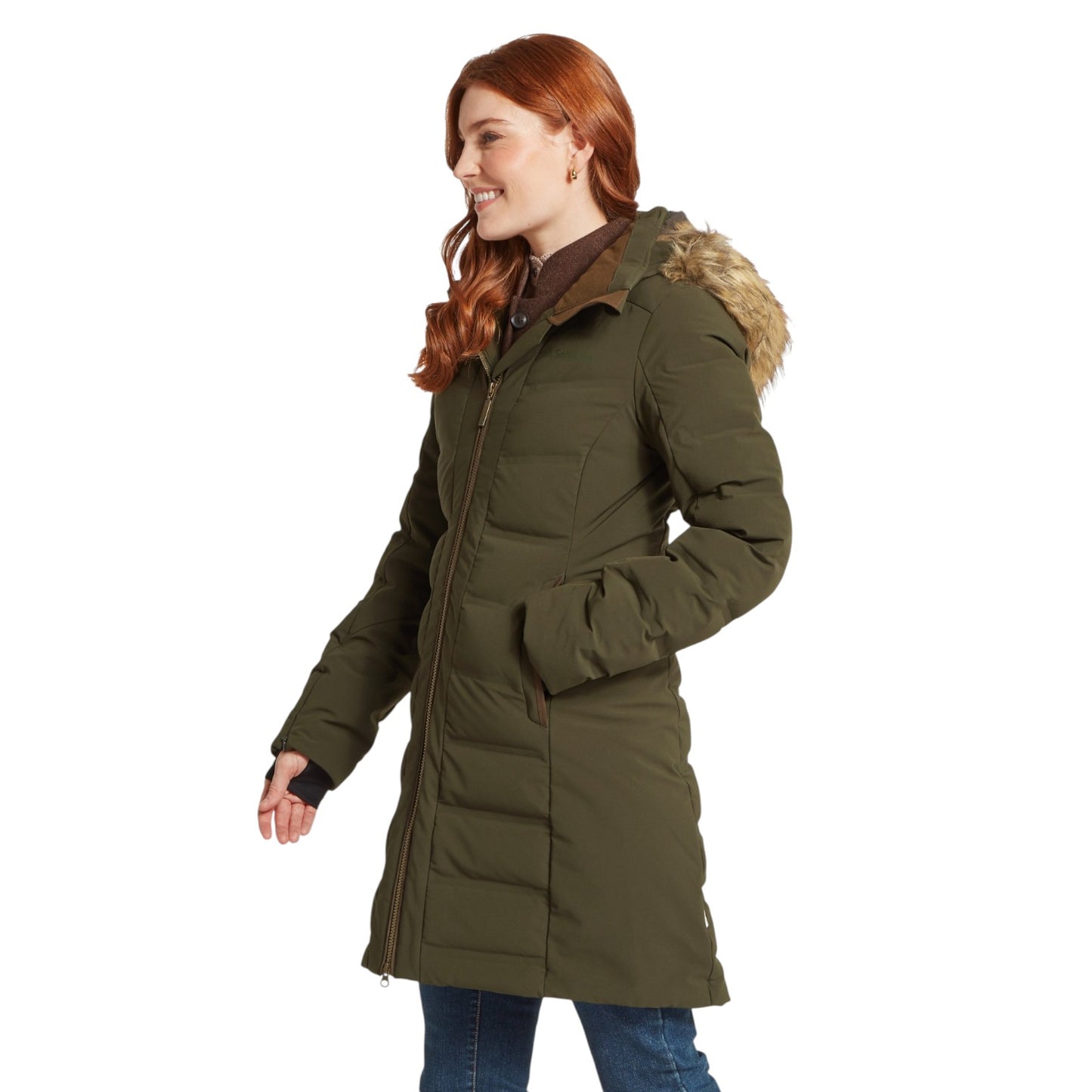 Schoffel Hurlingham Waterproof Down Coat Forest
