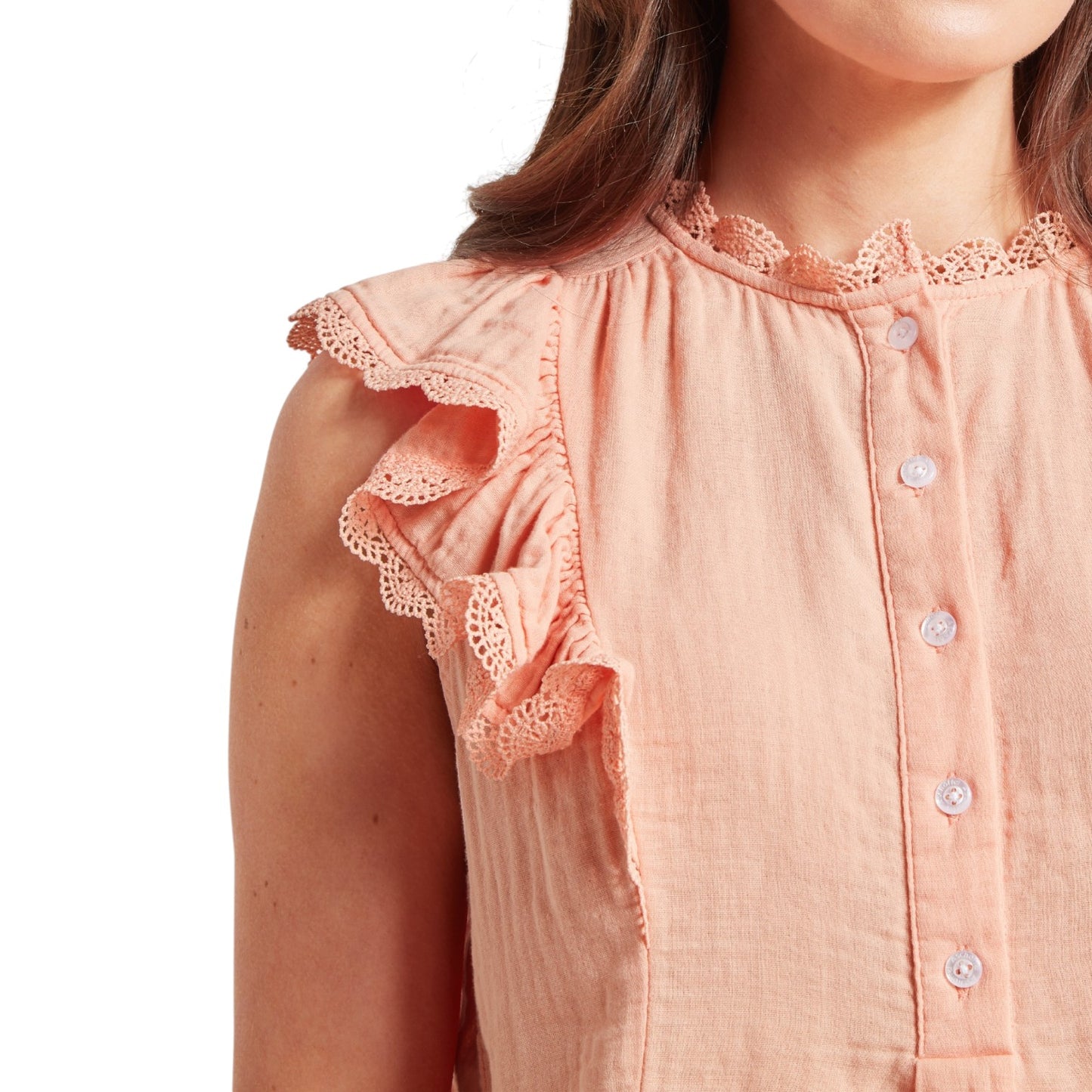 Jasmine Blouse Coral Peach