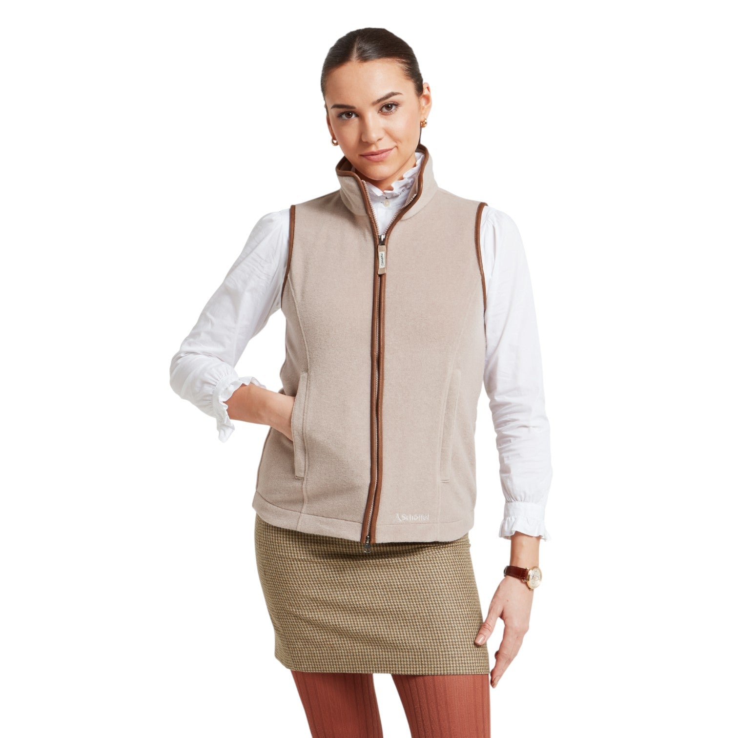 Schoffel Lyndon II Fleece Gilet Mushroom