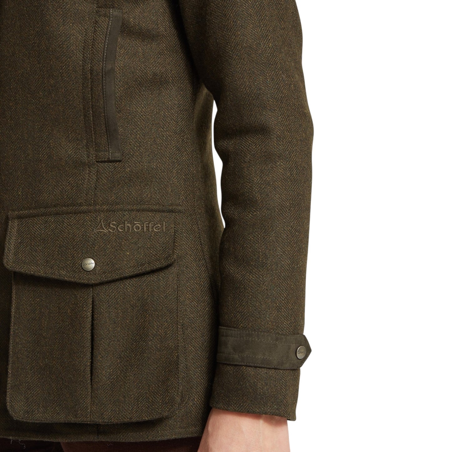 Schoffel Murra Tweed Coat Dark Loden Herr Tweed