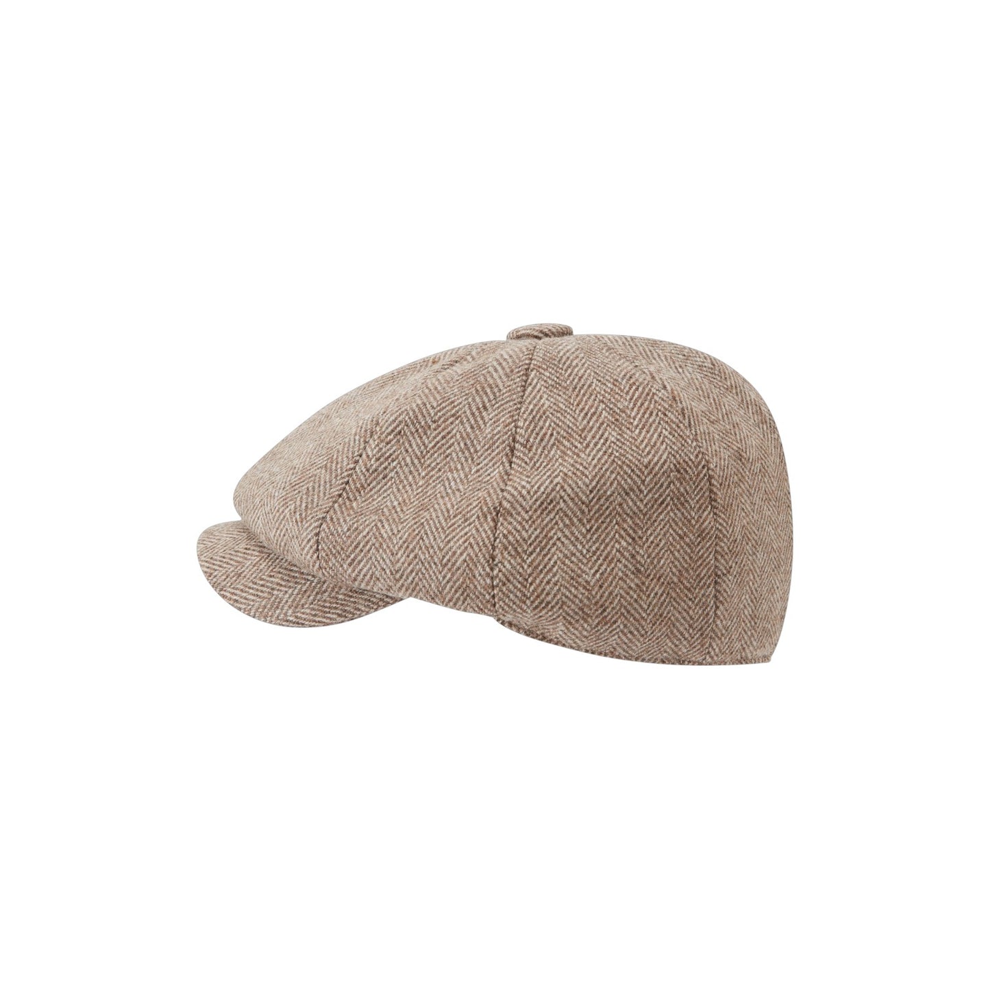Schoffel Newsboy Cap Cobblestone Herringbone Tweed