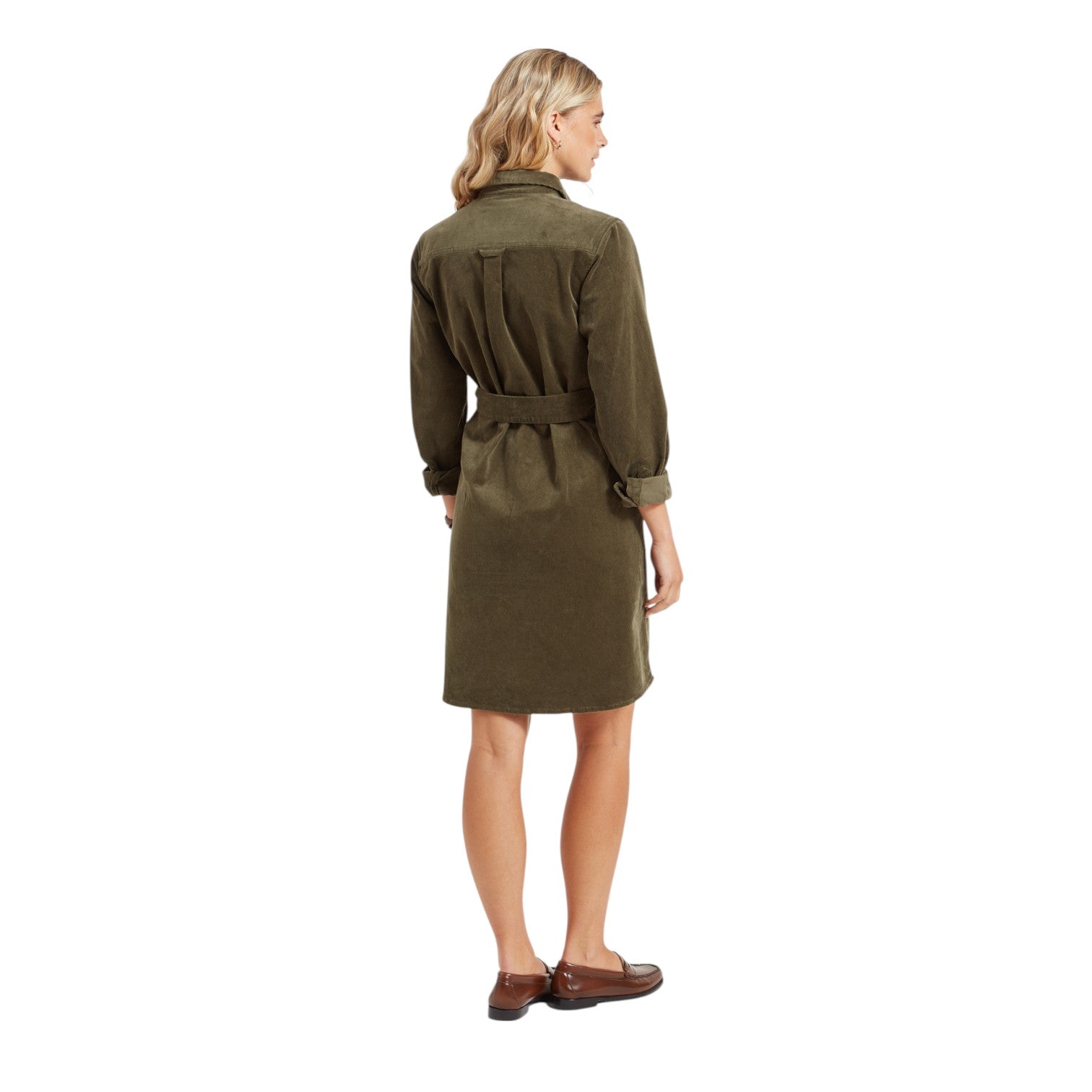 Schoffel Sage Cord Dress Dark Sage