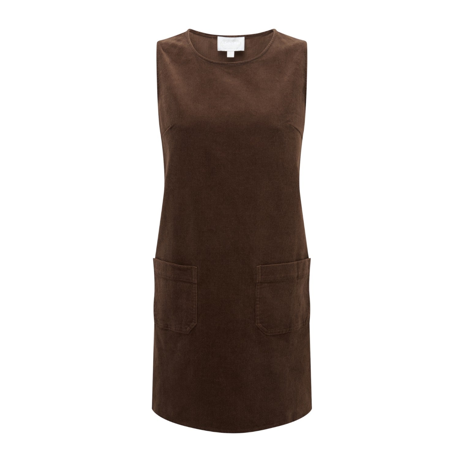 Schoffel Cord Pinafore Dress Chocolate