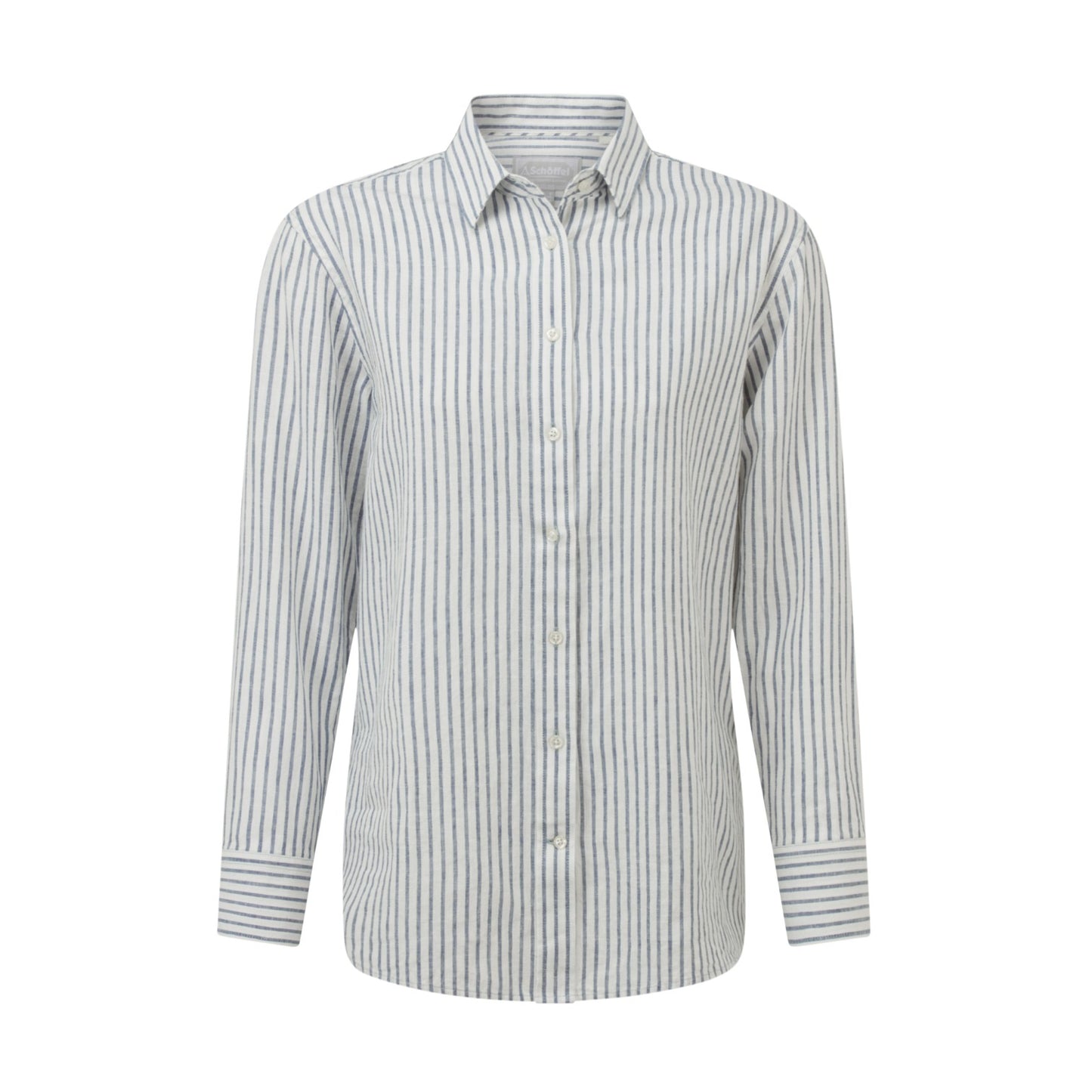Schoffel Salthouse Linen Shirt Blue Stripe