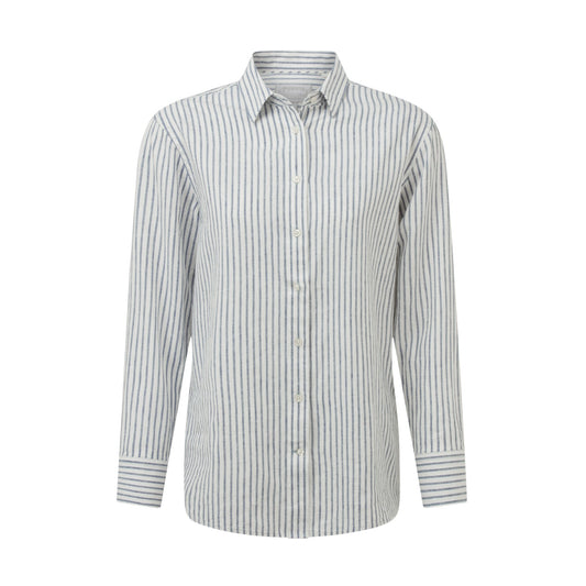 Schoffel Salthouse Linen Shirt Blue Stripe