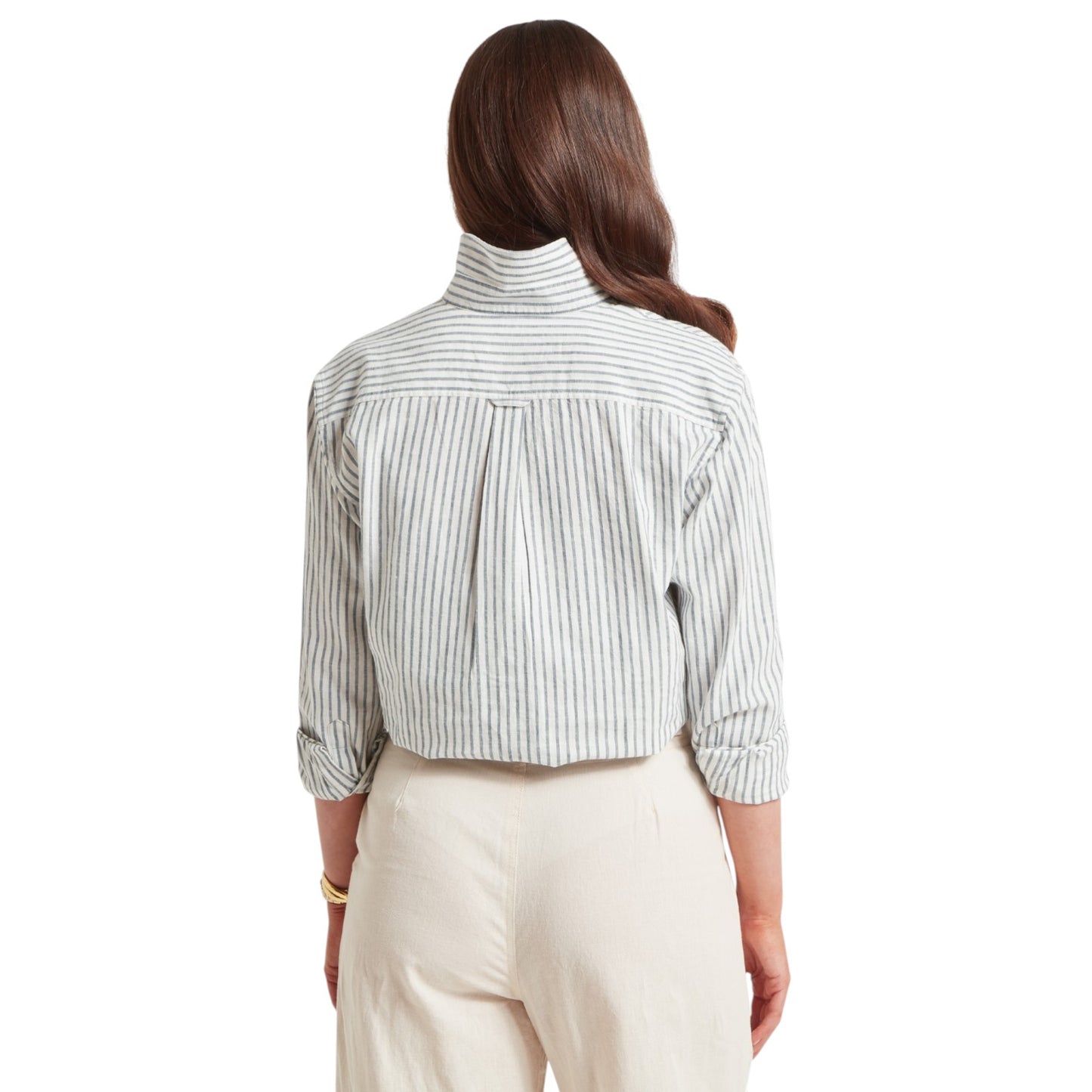 Schoffel Salthouse Linen Shirt Blue Stripe